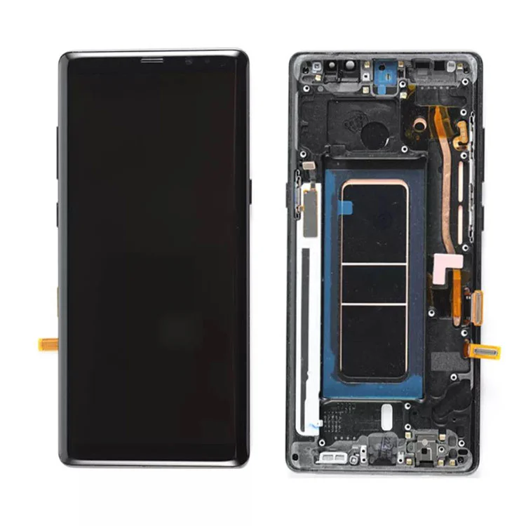 Samsung Galaxy Note 8 LCD OLED OLED -ekraani digiteerija komplekt raamiga
