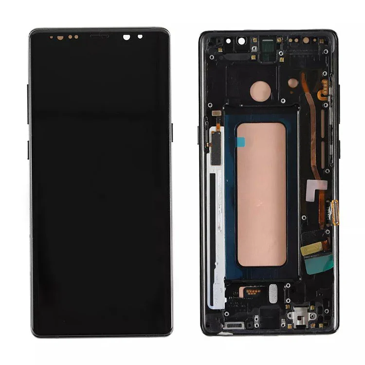 Samsung Galaxy Note 8 LCD OLED OLED -ekraani digiteerija komplekt raamiga