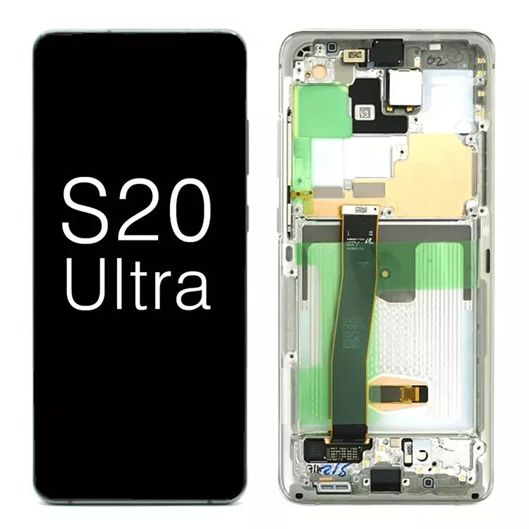 Samsung Galaxy S20 Ultra G988 jaoks 5G OLED -ekraanil LCD puutetundlik ekraan